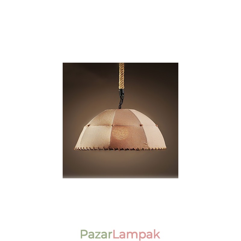 Szerződéses Nordic Vintage Linens Kender kötél American Country Droplight lámpa