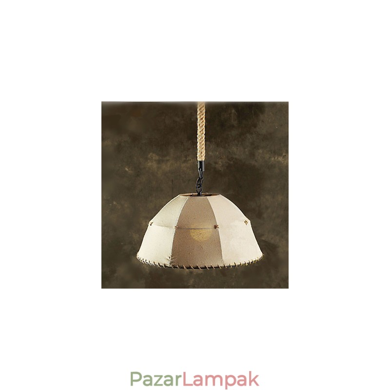 Szerződéses Nordic Vintage Linens Kender kötél American Country Droplight lámpa
