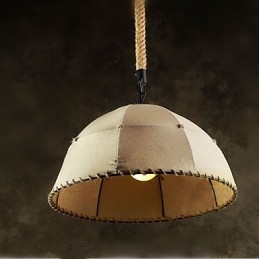 Szerződéses Nordic Vintage Linens Kender kötél American Country Droplight lámpa