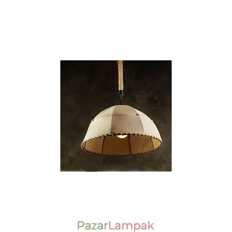 Szerződéses Nordic Vintage Linens Kender kötél American Country Droplight lámpa