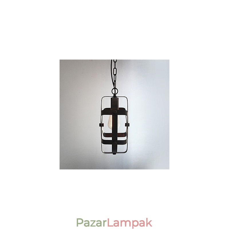 Vintage stílusú ipari kerek függesztékes tetőtéri lakberendezési dekoratív csillár