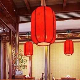 Archaize báránybőr vörös lámpás veranda Droplight lámpa