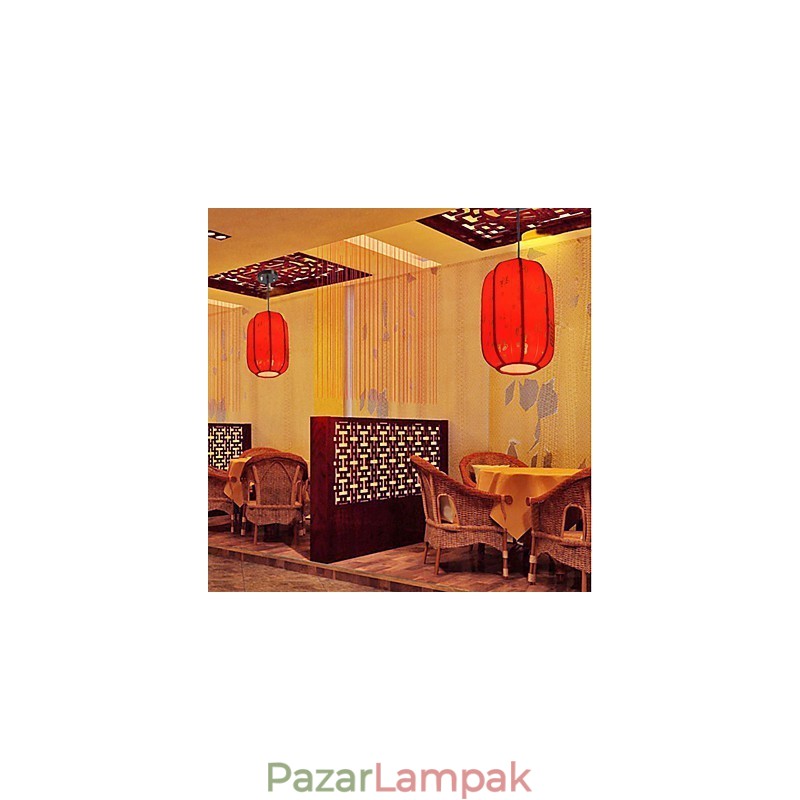 Archaize báránybőr vörös lámpás veranda Droplight lámpa