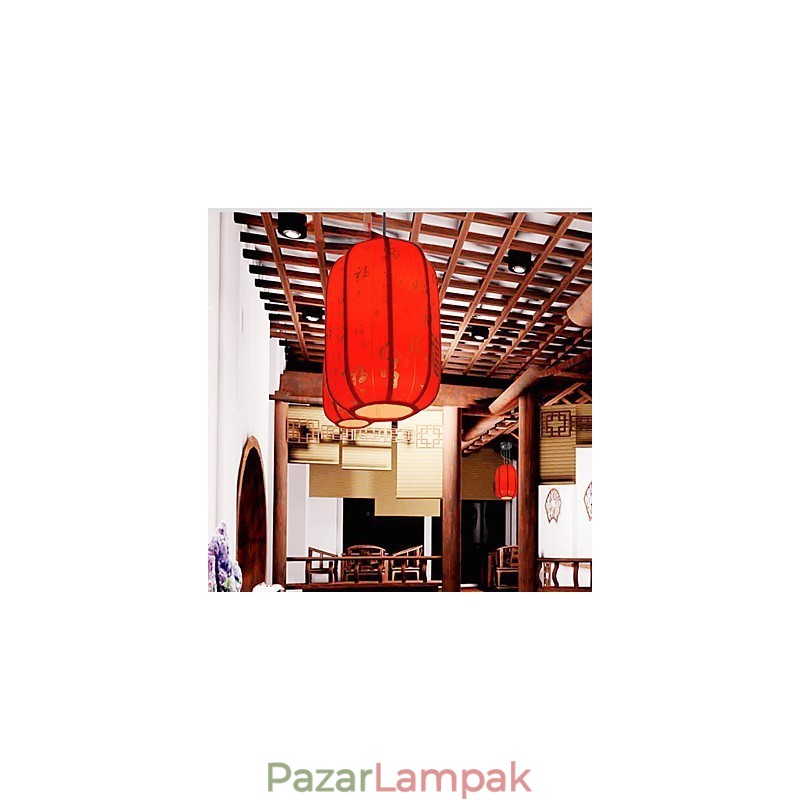 Archaize báránybőr vörös lámpás veranda Droplight lámpa