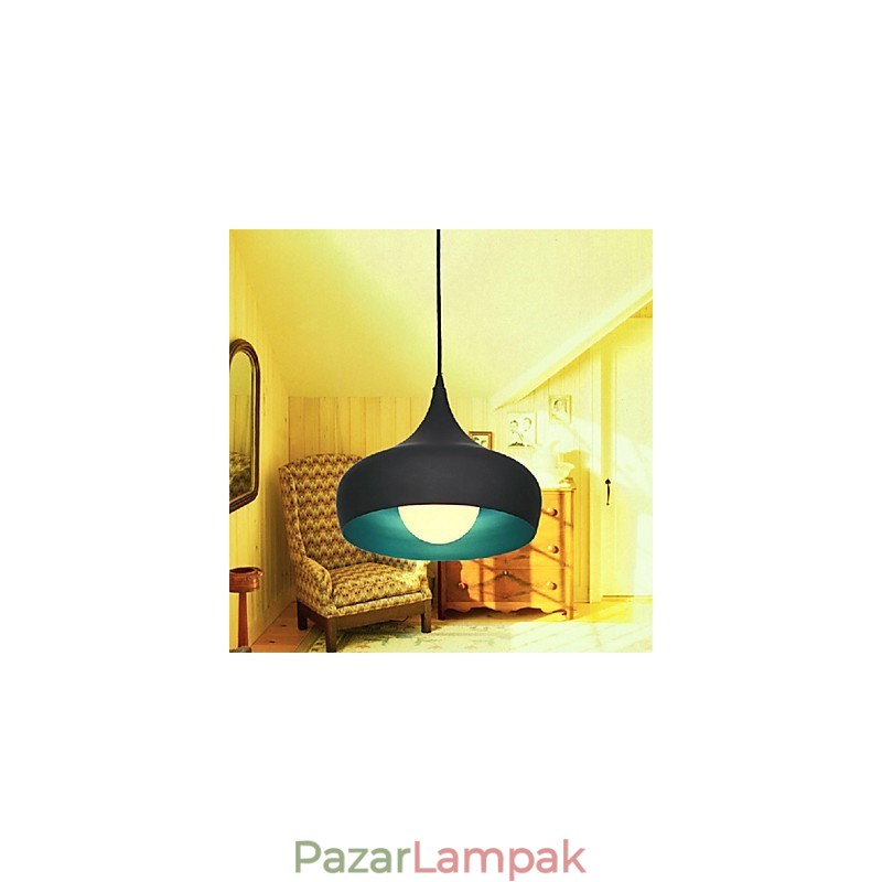 Modern, kortárs retro tál mini stílusú festményfüggő lámpa