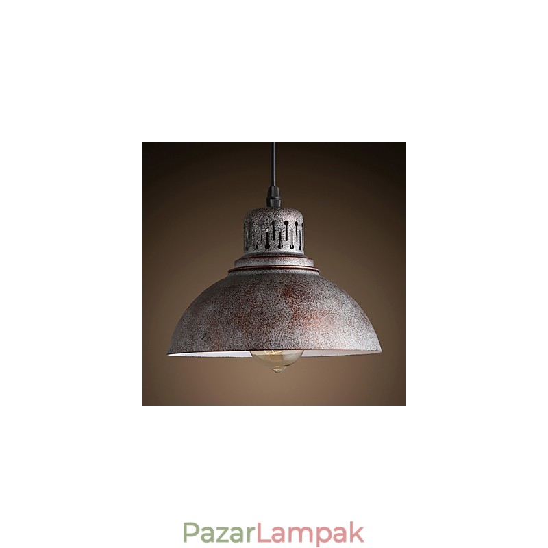 Retro mini stílusú festmény fém függőlámpa a szabadban