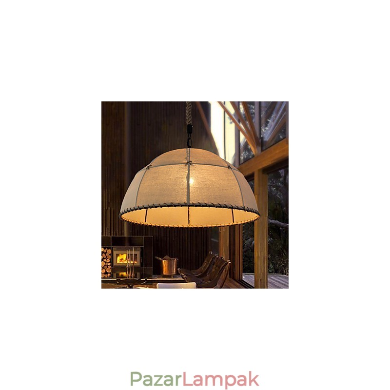 35 cm-es tetőtéri ipari szél, egyenes vászon amerikai vidéki kreatív művészeti csepplámpa