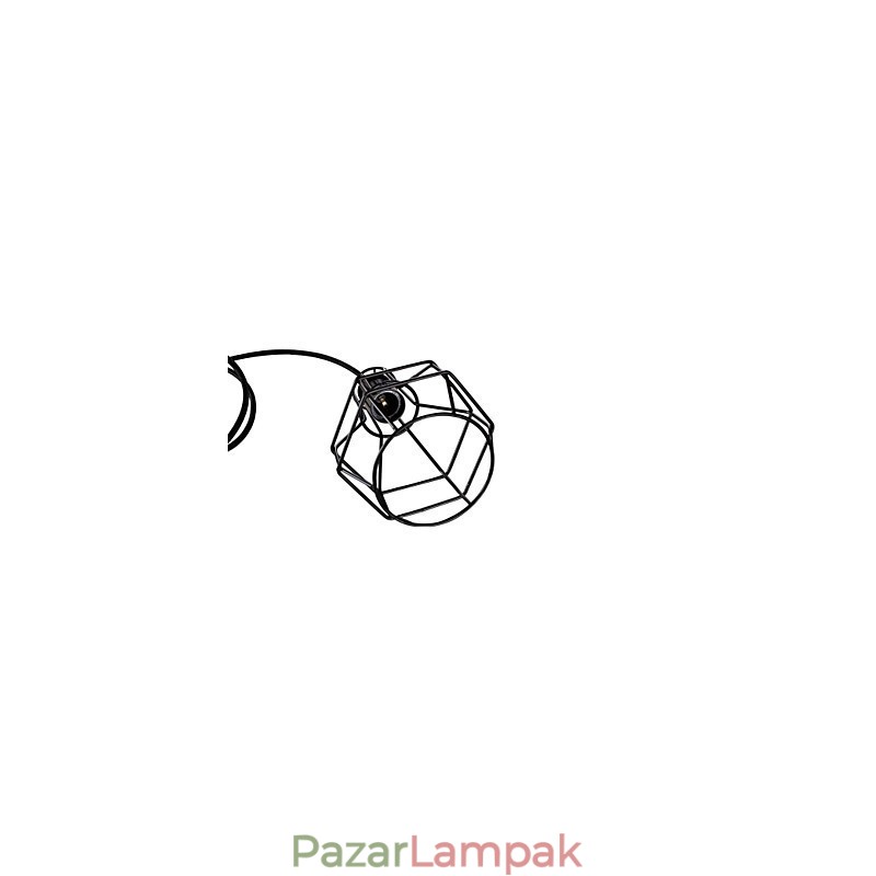 Retro mini stílusú festés fém függőlámpa garázs