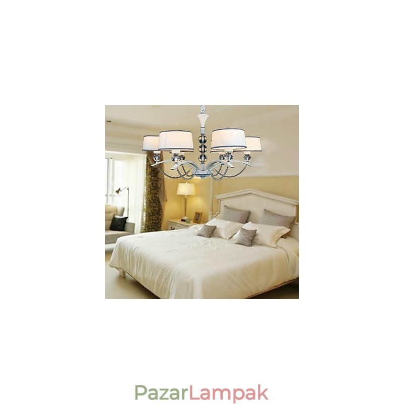 Modern, modern kristály krómszövet csillár