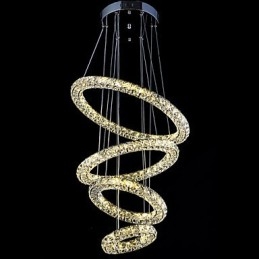 Crystal Ring Pendant Light Modern mennyezeti csillár világító lámpatestek