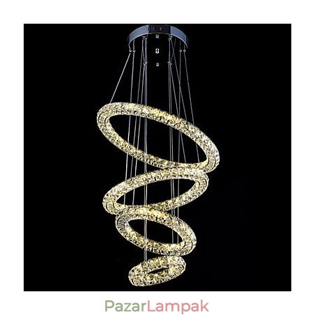 Crystal Ring Pendant Light Modern mennyezeti csillár világító lámpatestek Crystal Ring Pendant Light Modern mennyezeti csillár világító lámpatestek