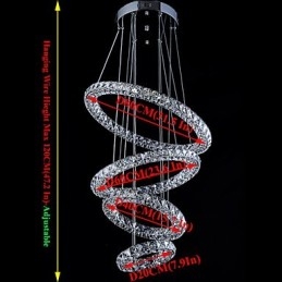 Crystal Ring Pendant Light Modern mennyezeti csillár világító lámpatestek