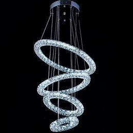 Crystal Ring Pendant Light Modern mennyezeti csillár világító lámpatestek