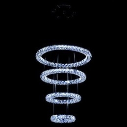 Crystal Ring Pendant Light Modern mennyezeti csillár világító lámpatestek