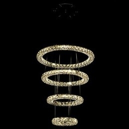 Crystal Ring Pendant Light Modern mennyezeti csillár világító lámpatestek