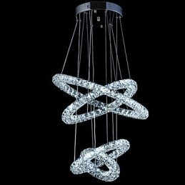 Crystal Ring Pendant Light Modern mennyezeti csillár világító lámpatestek