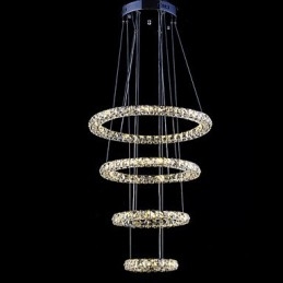 Crystal Ring Pendant Light Modern mennyezeti csillár világító lámpatestek