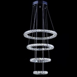 Crystal Ring Pendant Light Modern mennyezeti csillár világító lámpatestek