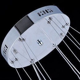 Kristály függesztett mennyezeti lámpa csillár világítótestek 4 gyűrűvel