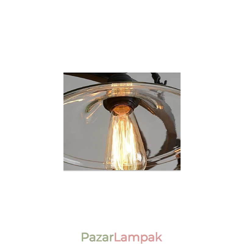 Hagyományos klasszikus Vintage Retro Lámpás Country mini stílusú festmény fém függesztékes világítás