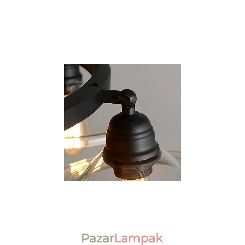Hagyományos klasszikus Vintage Retro Lámpás Country mini stílusú festmény fém függesztékes világítás