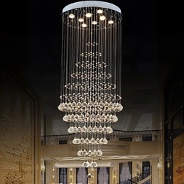 Modern kristálycsillár függő mennyezeti lámpatestek 8 izzóval H180CM