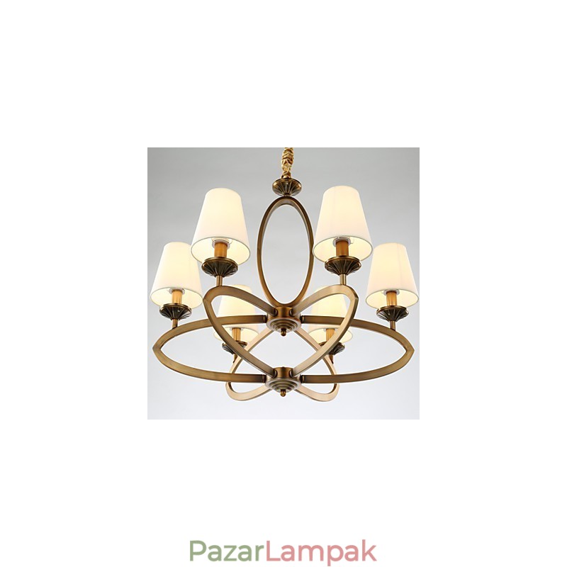 Rusztikus Lodge Vintage mini stílusú galvanizált fém csillár