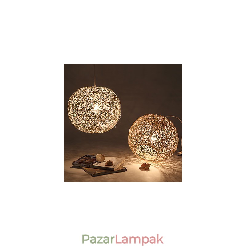 Cany Art Lámpa Rural Chinlon Droplight Droplight Lámpa Light