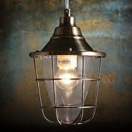 Retro mini stílusú galvanizált fém függőlámpa