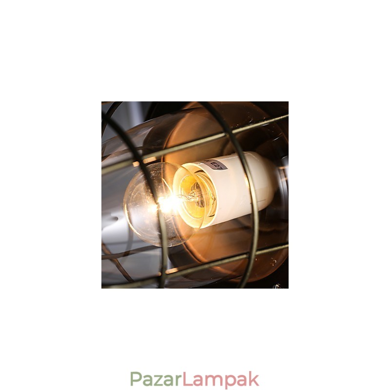 Retro mini stílusú galvanizált fém függőlámpa