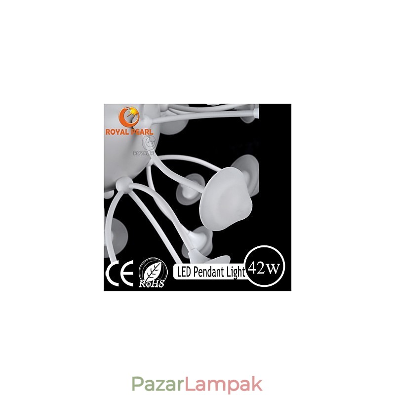 Modern meleg fehér fényerejű függesztékes lakberendezés