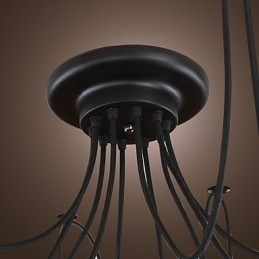 Csillár Vintage Design izzók, Living 10 Lights függőlámpa