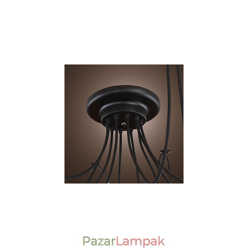 Csillár Vintage Design izzók, Living 10 Lights függőlámpa