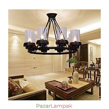 Függesztett lámpák mini stílusú rusztikus Lodge vintage fém