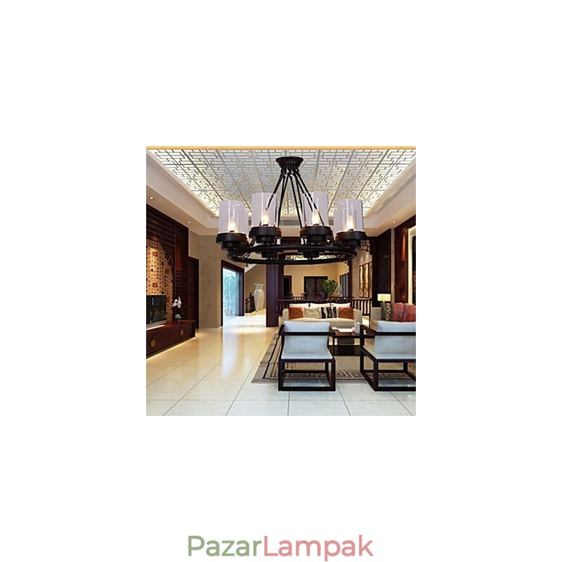 Függesztett lámpák mini stílusú rusztikus Lodge vintage fém