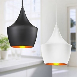 Függeszték Retro Vintage Tom Dixon Design Fekete-fehér Type Cafe függőlámpák