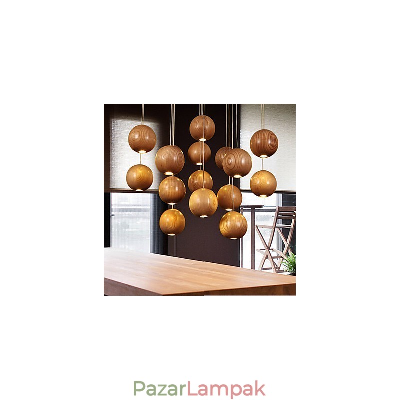Függesztett lámpák mini stílusú lámpás fa bambusz
