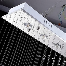 Modern, kortárs, hagyományos, klasszikus rusztikus Lodge vintage Country Island kristály galvanizált fém függőlámpa