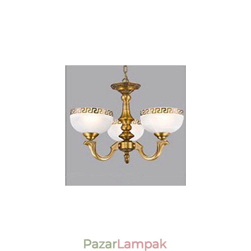 Teljes réz lámpa Márvány étkező Eredeti modern réz csillár