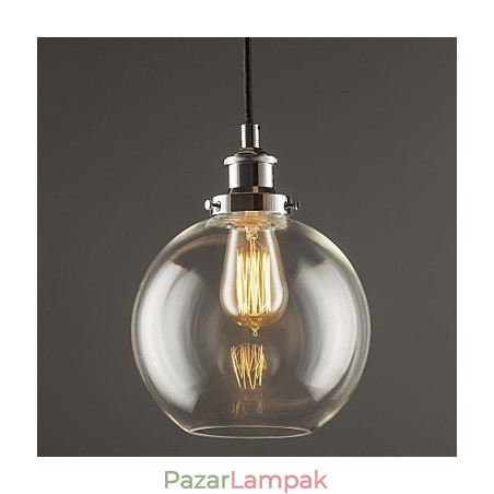 Hagyományos klasszikus Vintage Retro Country Globe függőlámpa Hagyományos klasszikus Vintage Retro Country Globe függőlámpa