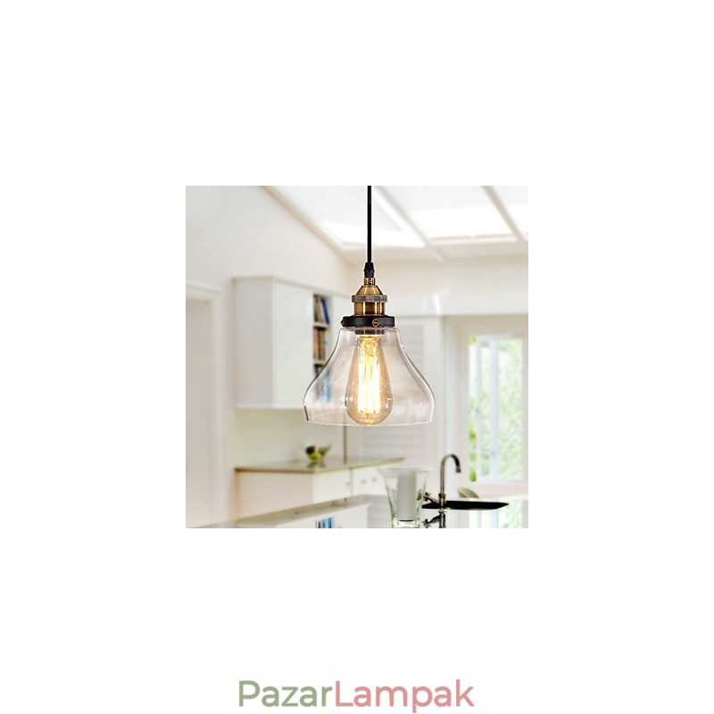 Hagyományos klasszikus Vintage Retro Country Globe függőlámpa