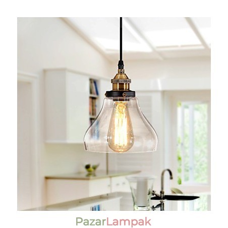 Hagyományos klasszikus Vintage Retro Country Globe függőlámpa