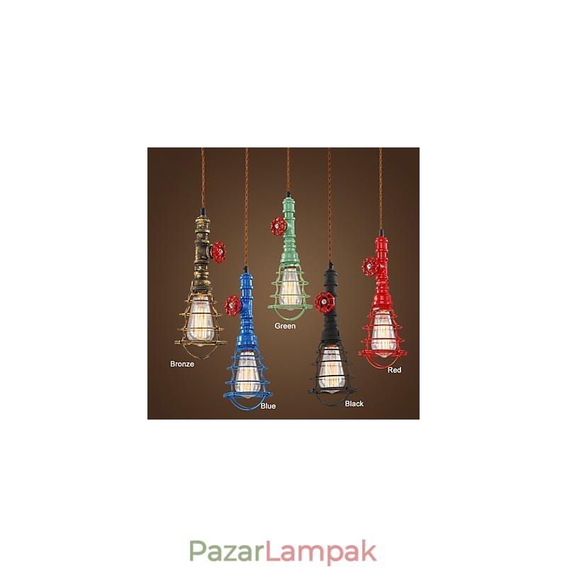 E26 Vintage Függeszték Vízcső Design Lámpák