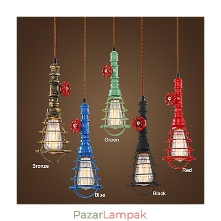 E26 Vintage Függeszték Vízcső Design Lámpák E26 Vintage Függeszték Vízcső Design Lámpák