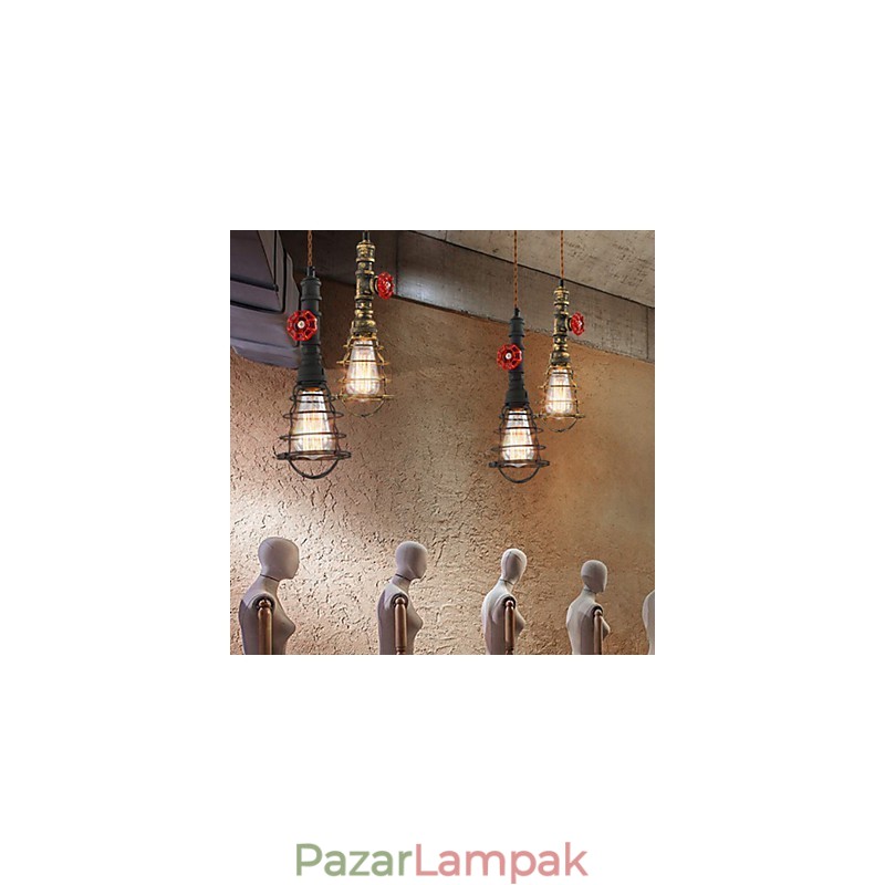 E26 Vintage Függeszték Vízcső Design Lámpák