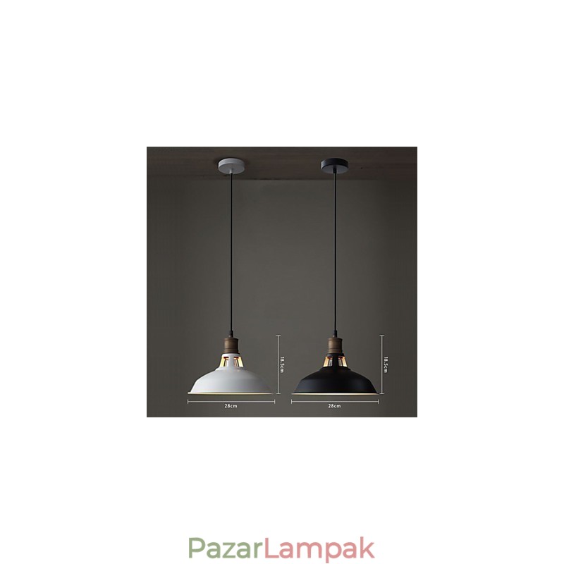 Ipari Vintagen Mini fém függeszték 1 Light Multi Color Opcionális