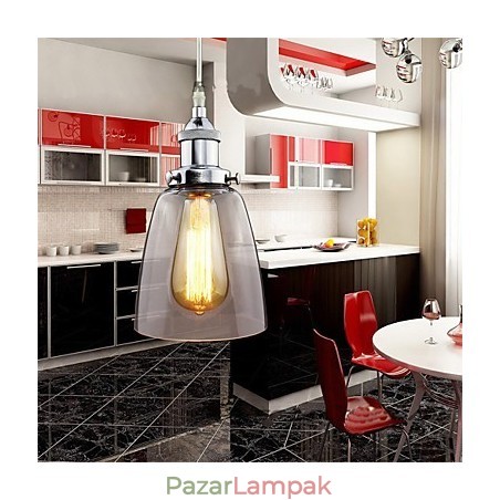 Modern krómüveg vintage ipari retro szerelvény Edison függőlámpa Cafe veranda lámpa Modern krómüveg vintage ipari retro szerelvény Edison függőlámpa Cafe veranda lámpa
