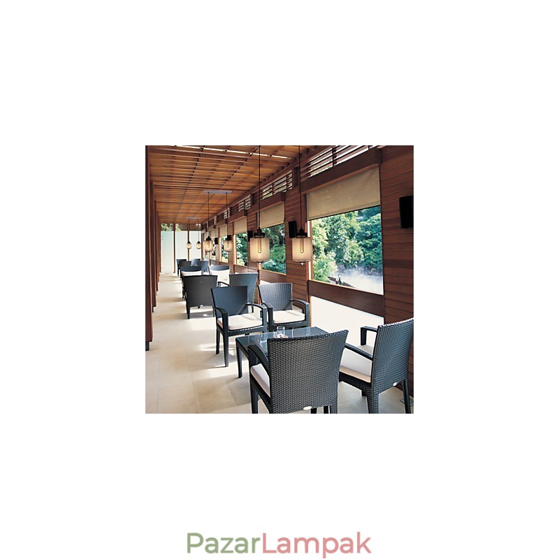 Modern üveg függőlámpa 2 lámpával, átlátszó palack kivitelben