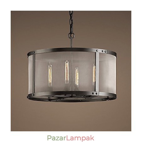 4 fényű függőlámpa átlátszó ernyővel