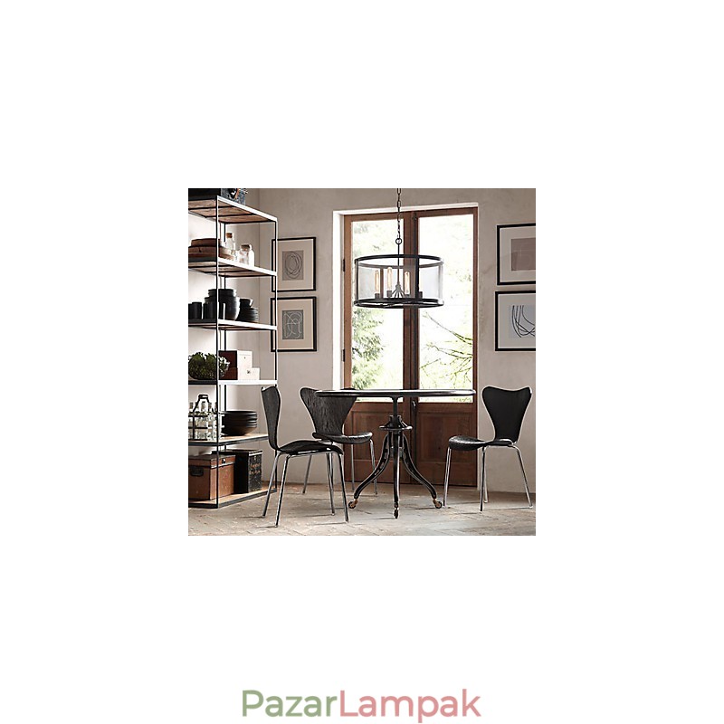 4 fényű függőlámpa átlátszó ernyővel